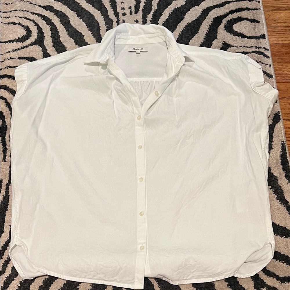 Madewell White Button Down Shirt